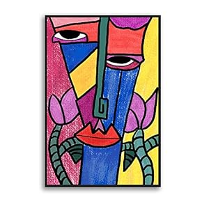 Framed Canvas Home Artwork Decoration Portrait Canvas Wall Art for Living Room, Bedroom - 16x24 inches