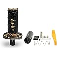 WENJTP Katana Automatic Shift Knob for Lock/Button Automatic Transmission,Individuality Samurai Sword Gear Shifter Black + Black（10cm）