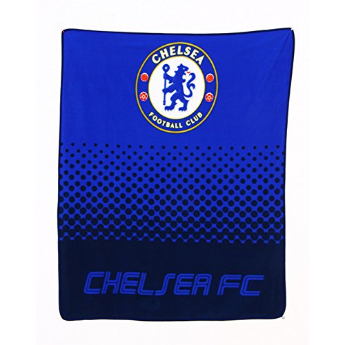 Chelsea FC Official Fade Soccer Crest Design Fleece Blanket (One Size) (Blue)
