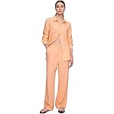 Gap Womens Wide Leg Linen Pull on Pant
