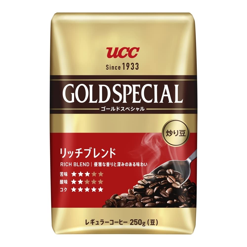 UCC ゴールドスペシャル 炒り豆 リッチブレンド 250gの商品画像