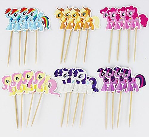 MY LITTLE PONY Cake decoration topper set 24 piece picks