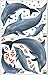 Dolphin Family Ocean Wall Decals, Fish, Undersea Decor Stickers for Kids Room Underwater Sea Wall Stickers, Boys Girls Toddler Baby Nursery Bedroom, Playroom, Bathroom (Dolphin Family)