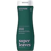 ATTITUDE Body Wash, EWG Verified Shower Gel, Dermatologically Tested, Plant and Mineral-Based, Vegan Personal Care Products, 