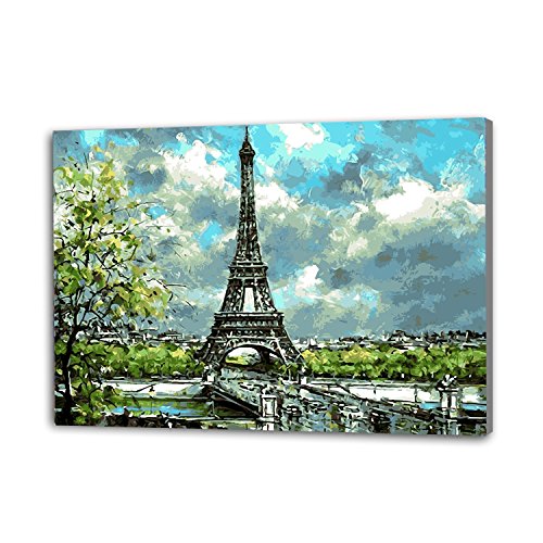 Paint By Number Eiffel Tower Kits • Paint By Number For Adults