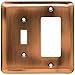 Franklin Brass 64366 Stamped Steel Round Single Toggle Switch/Decorator Wall Plate / Switch Plate / Cover, Antique Copper