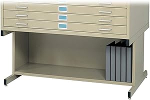 Safco Products Flat File High Base for 5-Drawer 4994TSR Flat File, Sold Separately, Tropic Sand