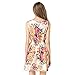 Women's Summer Sleeveless O Neck Sundress Chiffon Beach Floral Casual Mini Dress