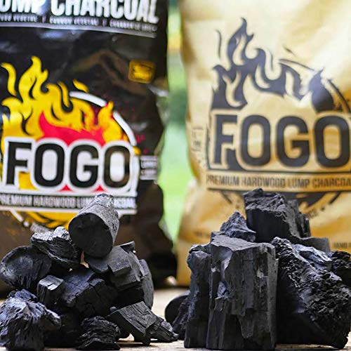 Fogo Premium Oak Restaurant All-Natural Hardwood Lump Charcoal for Grilling and Smoking, 17.6 Pounds - Thumbnail 2