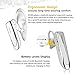 Glazata Wireless Headset, Qualcomm 3020 Smart chip，20 Hrs Talktime with Microphone, Noise Cancelling, Handsfree Driving Headset, Compatible with Cell Phone iPhone Android PC (EC200 White)