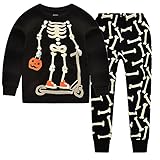 CNBABY Little Boys Skeleton Pajama Set