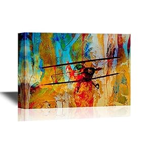Canvas Wall Art - Abstract Flight Concept - Gallery Wrap Modern Home Art | Ready to Hang - 12x18 inches