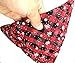 Malier 2 Pack Dog Bandana Christmas Classic Plaid Snowflake Pet Scarf Triangle Bibs Kerchief Set Pet Costume Accessories Decoration for Small Medium Large Dogs Cats Pets (Large, Green + Red)