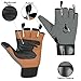 Rebz Wheelchair Full Thumb Fingerless Gloves Ideal Choice for Active Lifestyle Wheelchair Gloves for Men Non Slip Grip to Boost Mobility Breathable Wheelchair Gloves for Intense Sports- Racing