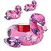 Premium Flamingo Inflatable Drink Floats - 3 Pack of Pool Drink Holder Floats, Unique Design, Floating Cup Holder, Drink coozie