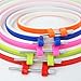 Similane 5 Pieces Embroidery Hoops, Plastic Circle Cross Stitch Hoop Ring 4.5 inch to 10.6 inch (Multicolor) for Embroidery and Cross Stitch