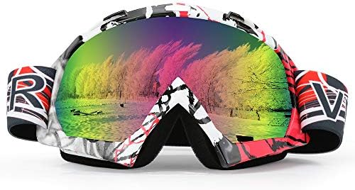 JamieWIN Motobike Goggles for Man and Motorcycle Goggles UV Protection Mx Goggles Gear for Man Woman Youth Eyewear