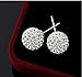 Neoglory Jewelry 925 Sterling Silver Round Cubic Zirconia Stud Earrings Women Gift
