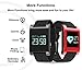 X-CHENG Fitness Tracker - IP67 Waterproof OLED Touch Screen - Blood pressure Tracker - Wireless Activity Trackers with Heart Rate Monitors for IOS Android Activity Watch Wristband. (black)