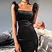 Women’s Sleeveless Tank Dress Basic Scoop Neck Bodycon Long Dress Sexy Split Evening Prom Dresses with Featherthumb 2