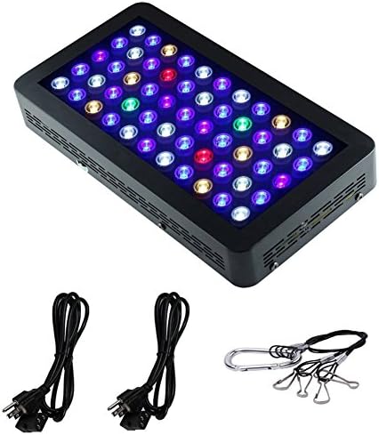 MAGIOVE Dimmable 165w LED Aquarium Light Full Spectrum for Coral, Fish Tank & Reef Aquarium(Glass Surface)