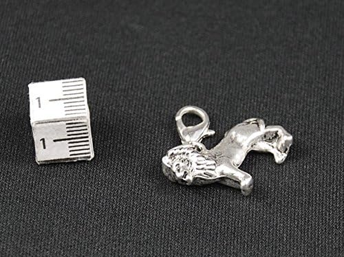 Miniblings Leo Lion Charm Pendant for Bracelet Afrika Silver New, 22mm - Image 5