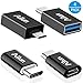 Type C Adapter, Micro USB to USB-C Adapter,USB-C to USB-A 3.0 Adapter[4Pack],by Ailun,Data Syncing and Charging,for MacBook,ChromeBook Pixel,Nexus 5X,Nexus 6P,Nokia N1 and Other Type C Devices[Black]