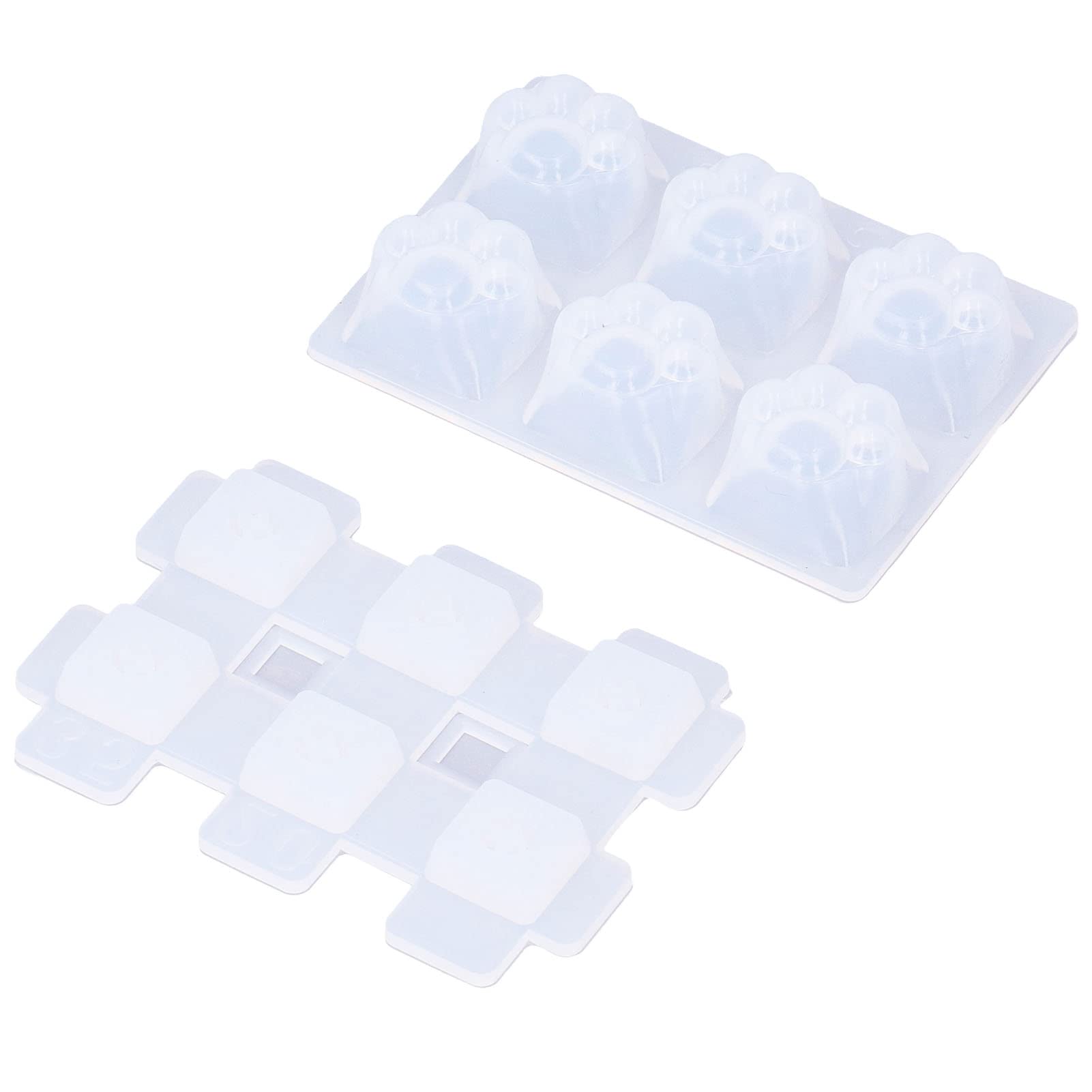 CHICIRIS Resin Moulds Silicone, Cute Silicone Molds, Resin Keycap Mold Convenient Practical Easy Cleanable Safe Reliable for Gift Crafts