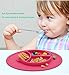 Qshare - Mini Silicone Placemat 11''x8''x1'', One-Piece Suction Plate for Babies & Toddlers, Portable BPA-Free FDA Approved Kids Dinnerware, Dishwasher Safe