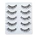 ALICE Lashes 120 Natural Wispy False Eyelashes 10 Pairs with Eyelashes Tweezers