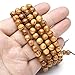 JOVIVI 8mm Natural Wood Bracelet Link Wrist Necklace 108 Tibetan Buddhist Prayer Beads Buddha Mala
