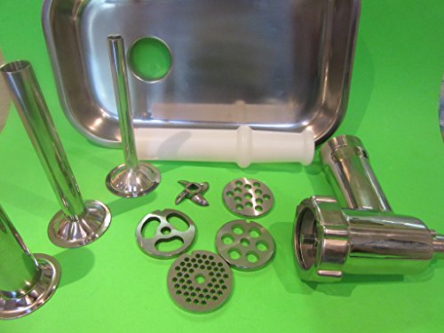 The Original Stainless Steel meat grinder attachment for Kitchenaid. Shipped from Smokehouse Chef