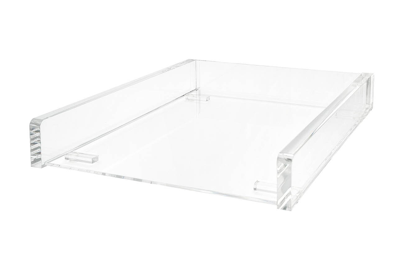 WEDO Cristallic 608016 Acrylic Letter Tray A4 Stackable Clear — image 1