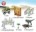 STNTUS INNOVATIONS Dinosaur Toys, Build and Create a Road in Jurassic World, 142 Flexible Race Tracks with Battery Operated Car, Bridge and 2 Dinosaurs, Awesome Birthday Gifts for Kids Boys Girls