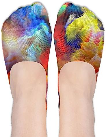 Colorful Cloud Abstract Print Print Antiskid And Lovely Special Women's Sock One Size