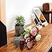 PETAFLOP Silk Flowers Fake Roses Artificial Flowers Wedding Flowers, Overall Diameter 10'' Pack of 4 Bunches