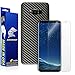 Armorsuit MilitaryShield Black Carbon Fiber Skin Wrap Film + HD Clear Screen Protector for Samsung Galaxy S8 - Anti-Bubble Film