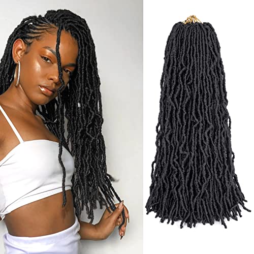 24 Inch Pre Looped Faux Locs Crochet Hair