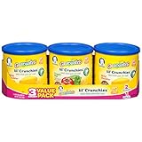 Gerber Graduates Lil Crunchies, Cheddar & Veggie Dip (3 Count, 1.48 Oz Each)