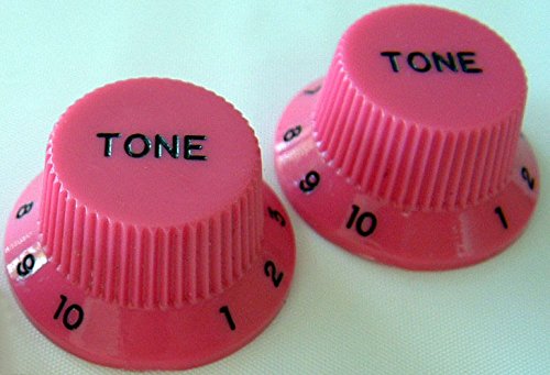 Allparts PK-0153-021 Set of 2 Pink Tone Knobs