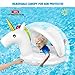 Meland Baby Pool Float with Canopy - Unicorn Inflatable Swimming Pool Floaties Boat with Sun Shade for Infants Toddlers (Unicorn)