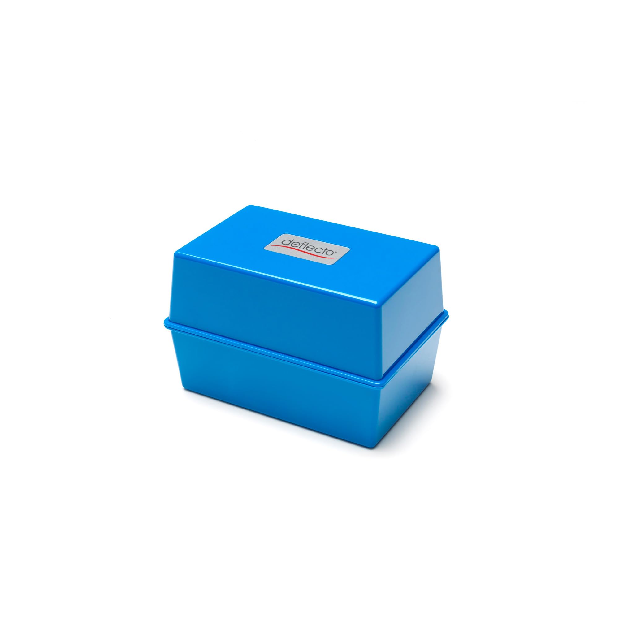 Deflecto Value Size 8 x 5 Index Card Box - Blue