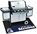 FANMATS 12201 Seattle Seahawks Vinyl Grill Mat - 26in. x 42in. - Deck Patio Protective Mat | Oil, flame, and UV resistant