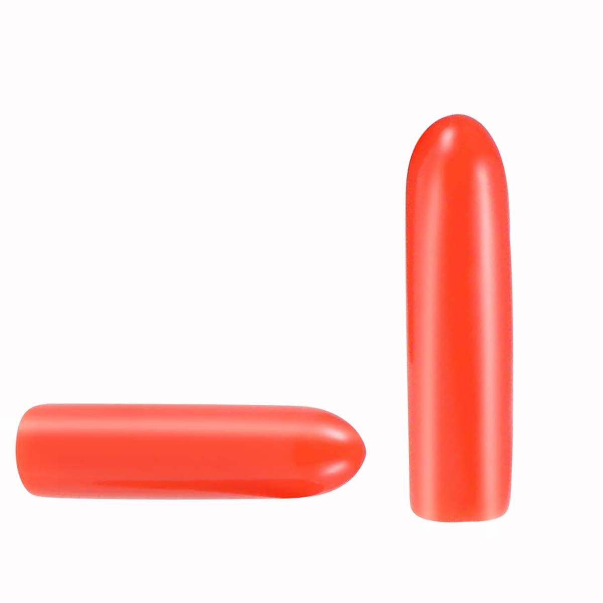 Screw Thread Protectors, PVC Rubber Round Tube Bolt Cap Plastic End Cap Cover Thread Protectors Red, Inner Dia 2mm? 50 Pcs — image 1