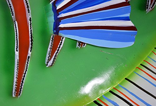 CLEARANCE SET 4 LARGE BEAUTIFUL UNIQUE FISH METAL HANGING WALL ART SCRATCH AND DENT SALE