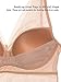 Intimate Portal Women Empress Bralette - Lightly Padded Soft Cups Wireless Bra Black 36C 38B