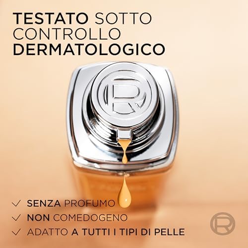 L'Oréal Paris Fondotinta Liquido, Incarnato Uniforme e Illuminato, Finish Naturale, Per Tutti i Tipi di Pelle, Formula con Acido Ialuronico, Accord Parfait, Tonalità: 3R/C Rose Beige, 30 ml