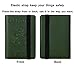 Travelambo Passport Wallet Passport Holder Cover Case Leather Travel Wallet Rfid Blocking for Men Women（Green NP Coast green）