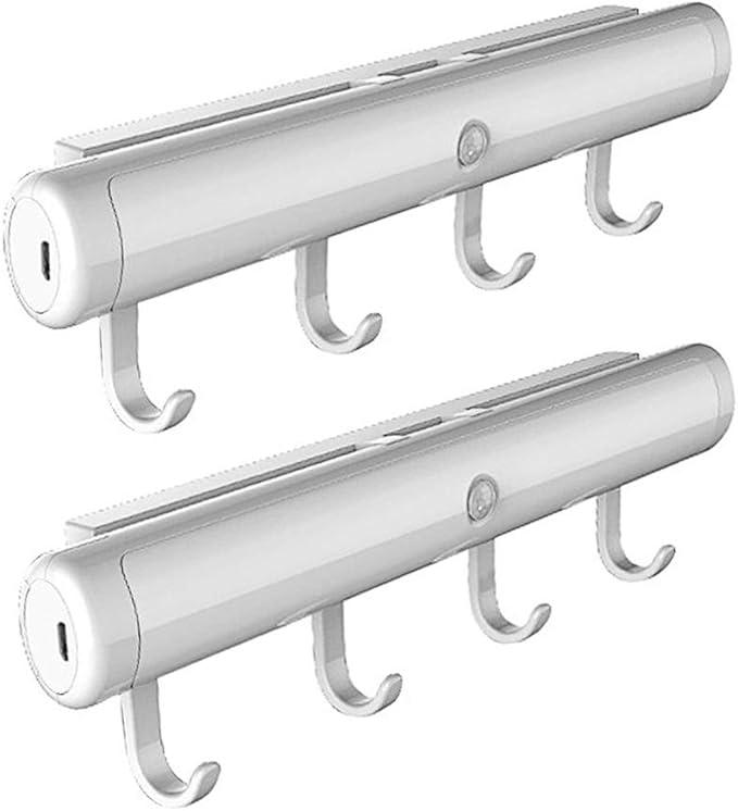 Luxvista USB Recargable LED Tira con Sensor de Movimiento con Ganchos