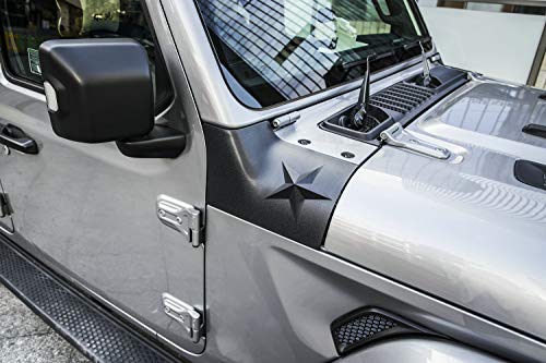Danti Black Cowl Body Armor Outer Cowling Cover for Jeep Wrangler JL JLU Exterior Accessories Part 2018 2019